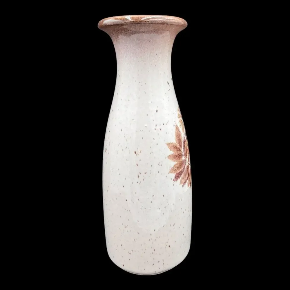 Vintage‎ Scheurich Keramik West Germany 295-26 Vase Cream Brown Leaves & Berries